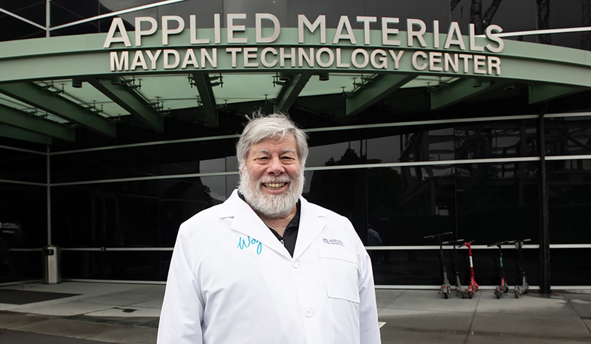 Iconic Innovator Steve Wozniak Visits Applied Materials